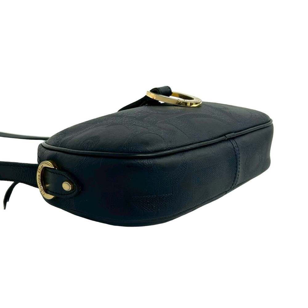 CHRISTIAN DIOR Vintage Blue Leather Trotter Shoulder Bag - Picture 7 of 10